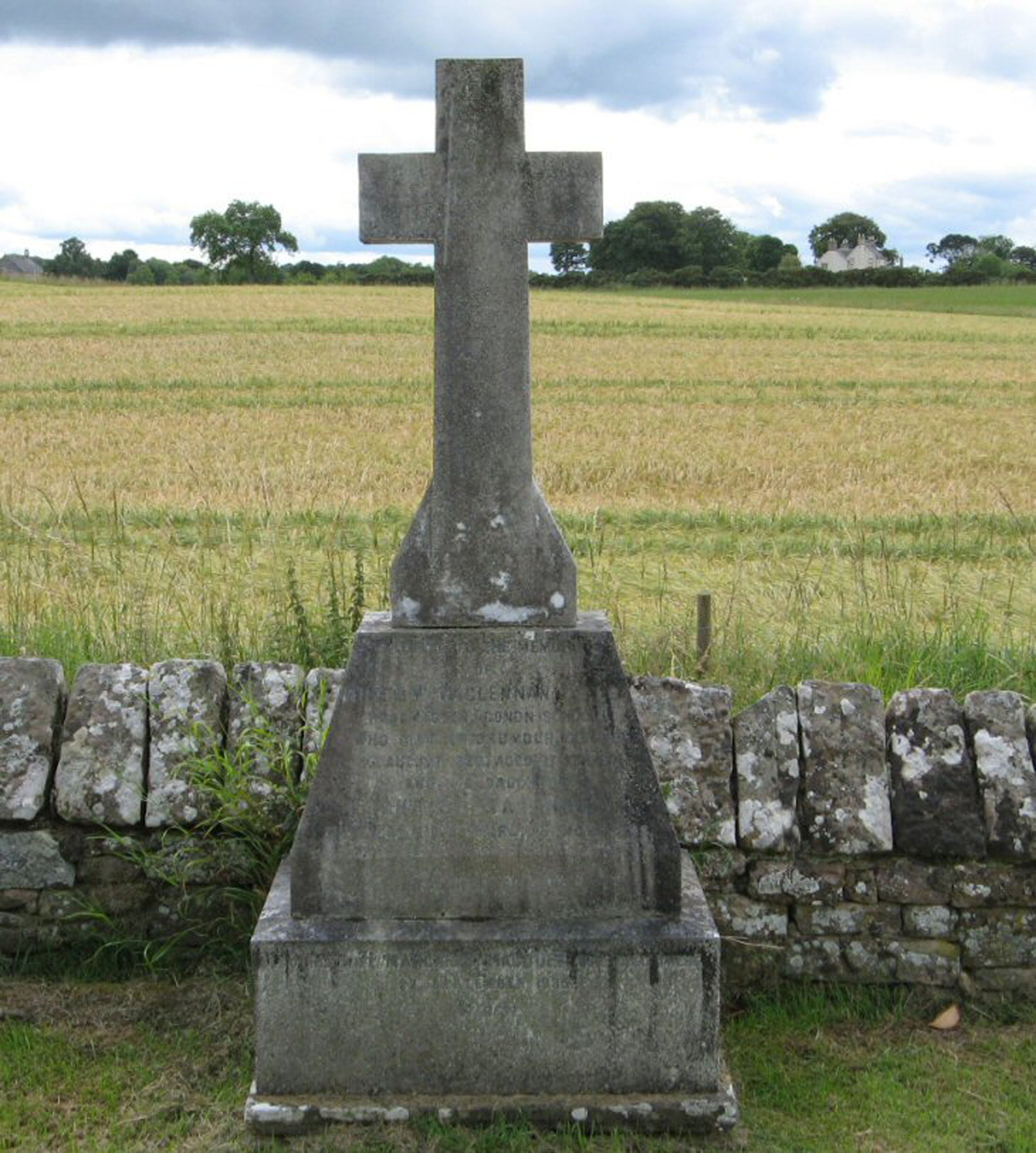Photo of headstones/William McLennan d 1920 MI Urquhart & Logie Wester